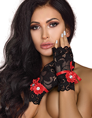 фото Перчатки Livia_Corsetti Gloves Model 14 Черно-красный