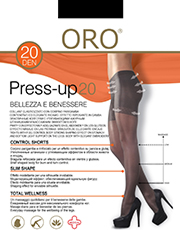 фото Колготки ORO Press-Up 20 den с утягивающими шортиками и профилактическим массажем Черный