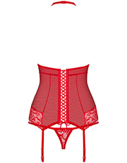 фото Комплект Obsessive 838-COR-3 corset Красный фото 2