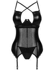 фото Комплект Obsessive Norides corset Черный фото 1