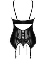 фото Комплект Obsessive Norides corset Черный фото 2