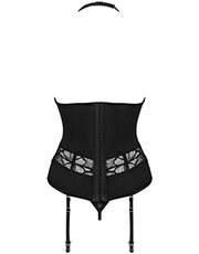 фото Комплект Obsessive Serafia corset Черный фото 7