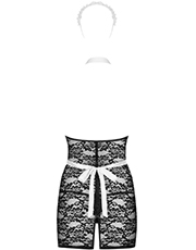 фото Комплект Obsessive Servgirl costume Черно-белый фото 2